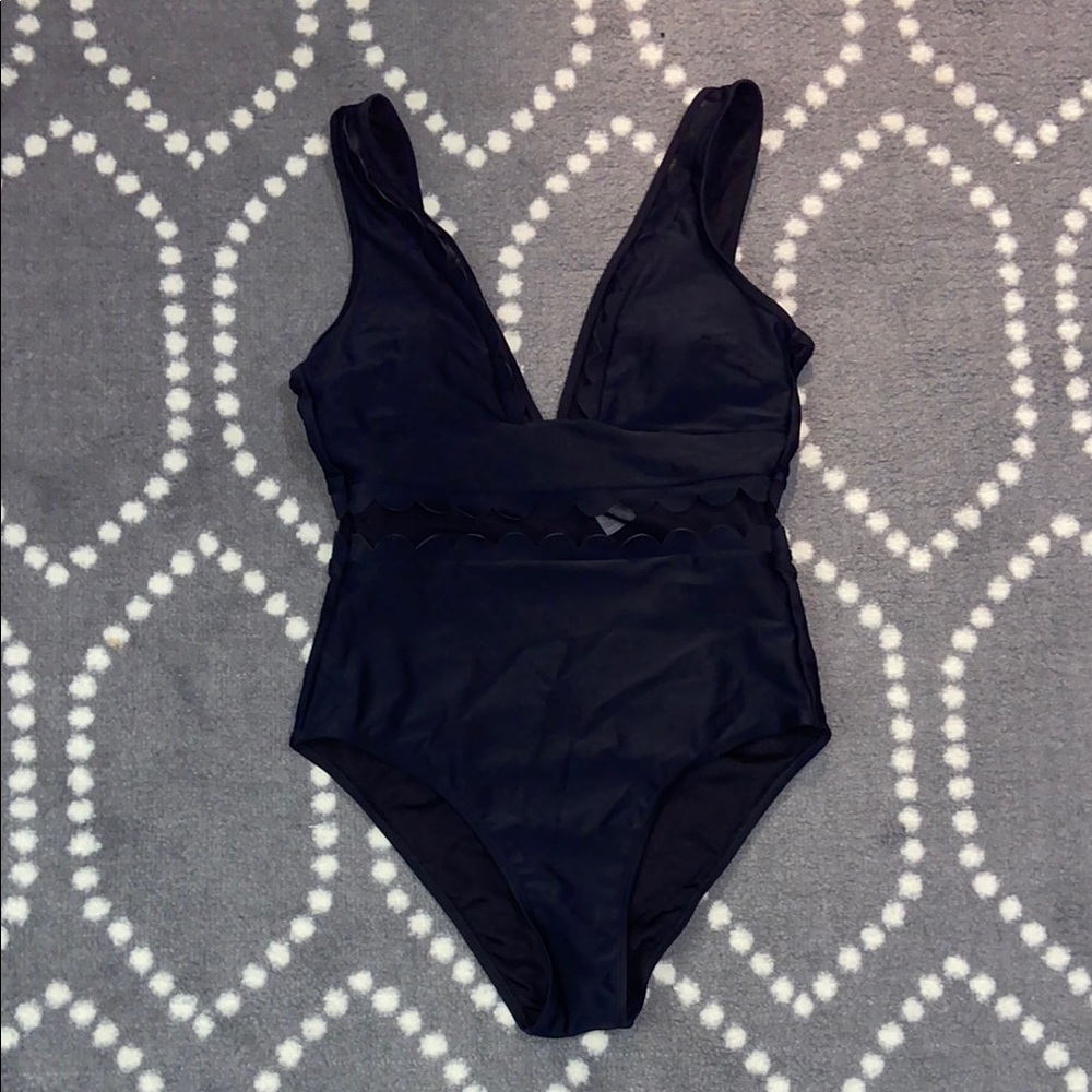 Stylish Black One-Piece Swimsuit